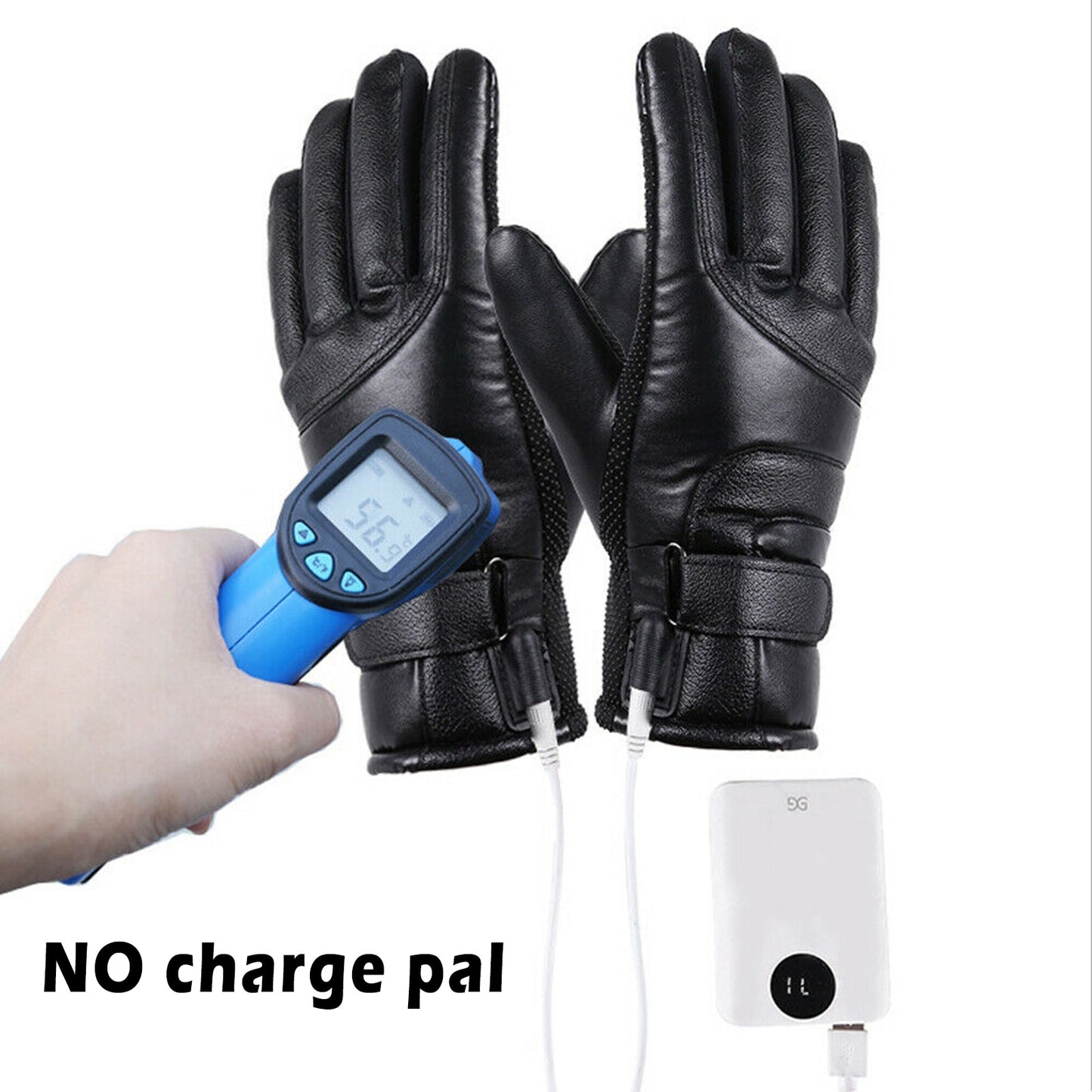 Winter Gloves Electric Heated Gloves Waterproof Windproof Cycling Warm Heating Screen USB Powered Heated Gloves