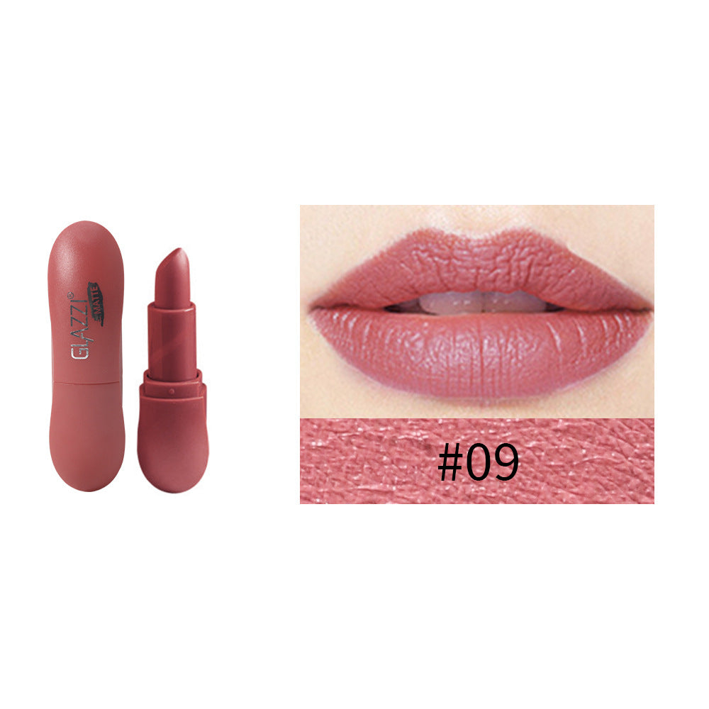 12 Color Rhombic Matte Lipstick Yeast Color Does Not Stick To The Cup And Does Not Fade