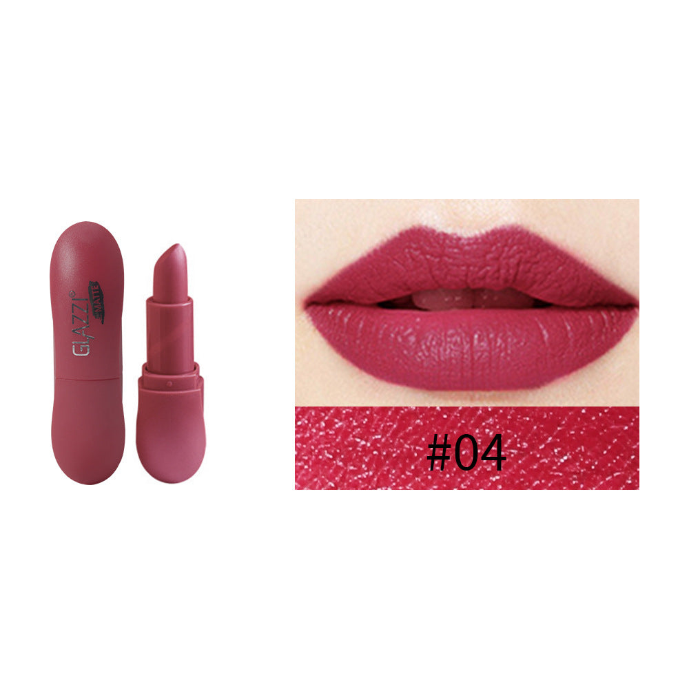 12 Color Rhombic Matte Lipstick Yeast Color Does Not Stick To The Cup And Does Not Fade