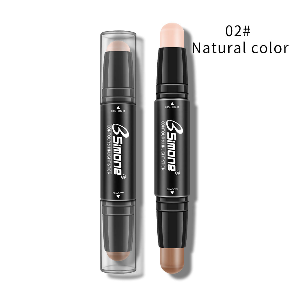 Double-Ended Highlighting Stick Concealer Nose-Shadow Highlighter To Fix Spots Side Shadow Highlighter Stick