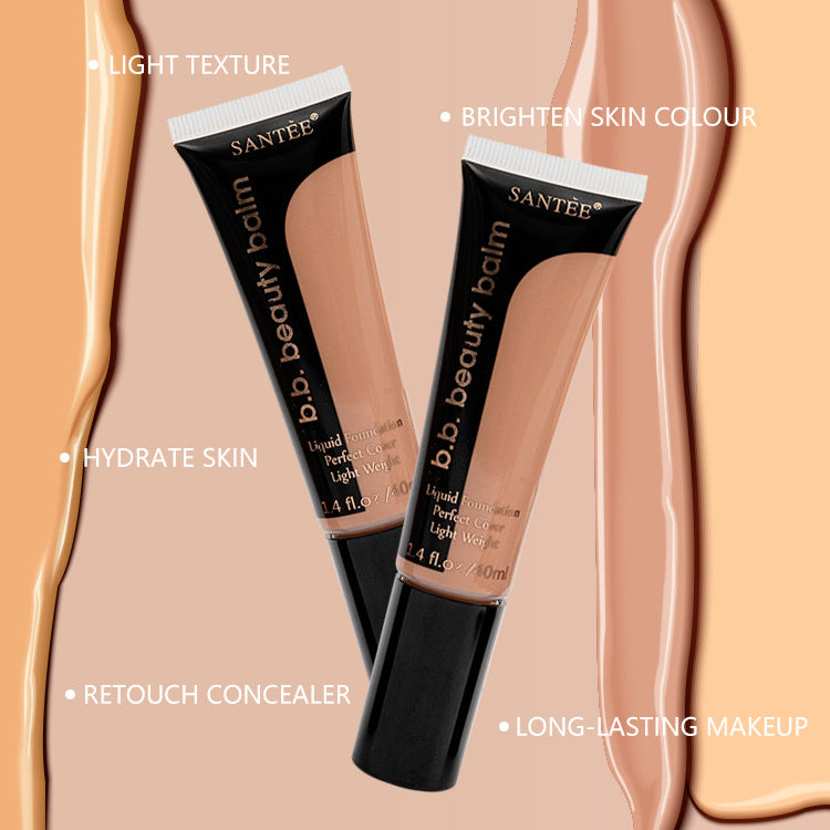 Long-Lasting Concealer Foundation Moisturizing Natural Color Powder Foundation