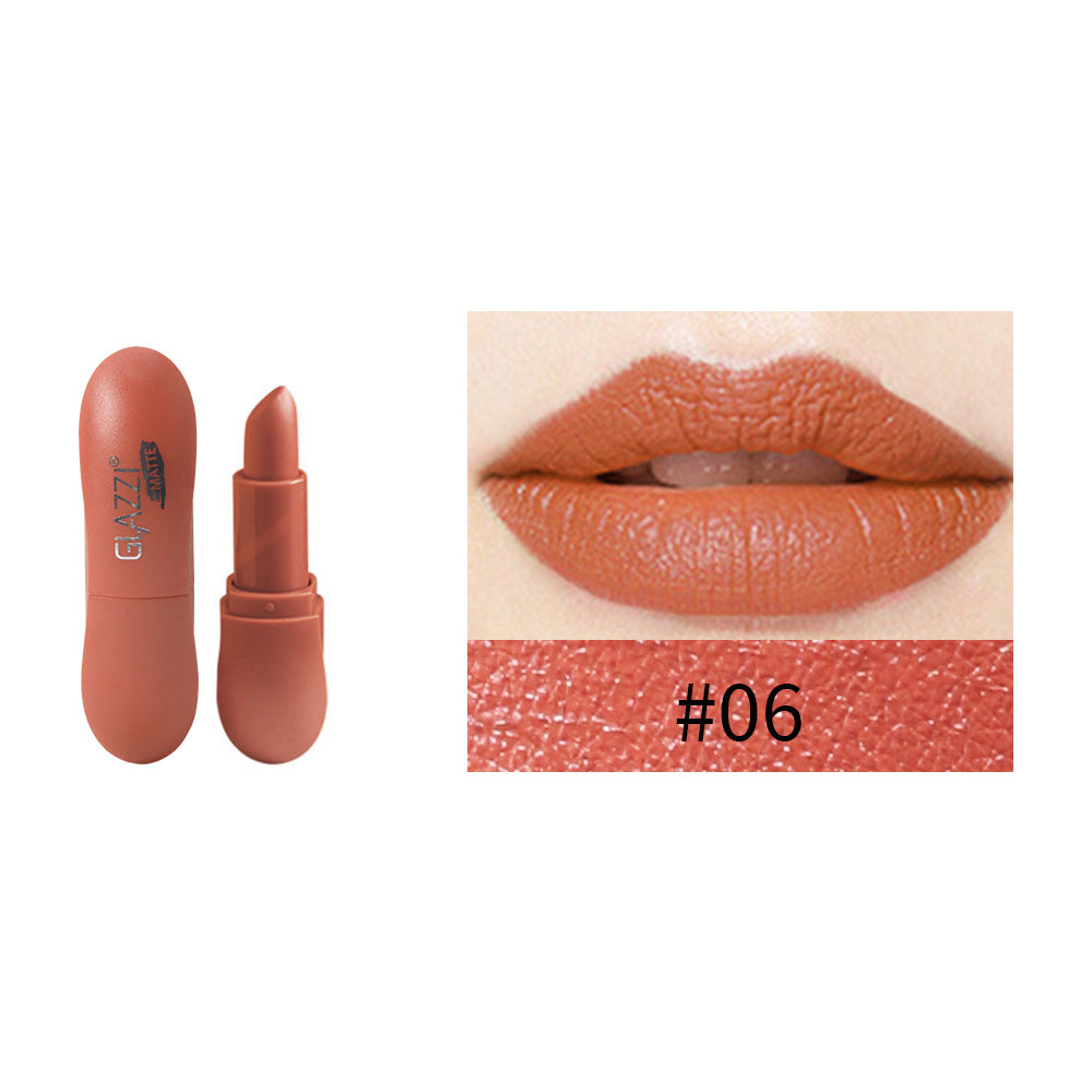 12 Color Rhombic Matte Lipstick Yeast Color Does Not Stick To The Cup And Does Not Fade