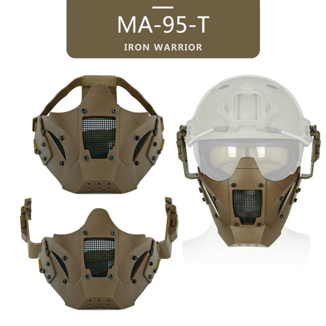 Tactical Airsoft Mask Outdoor Hunting Shooting Training Face Protective Mask Wargame Safety Half Face Mask